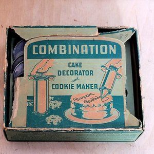 MCM Cake Decorator and Cookie Maker Complete With Original Box Has Wear